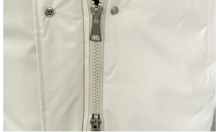 Calf-Length Insulated Parka for Women with Relaxed Fit and Windproof Features