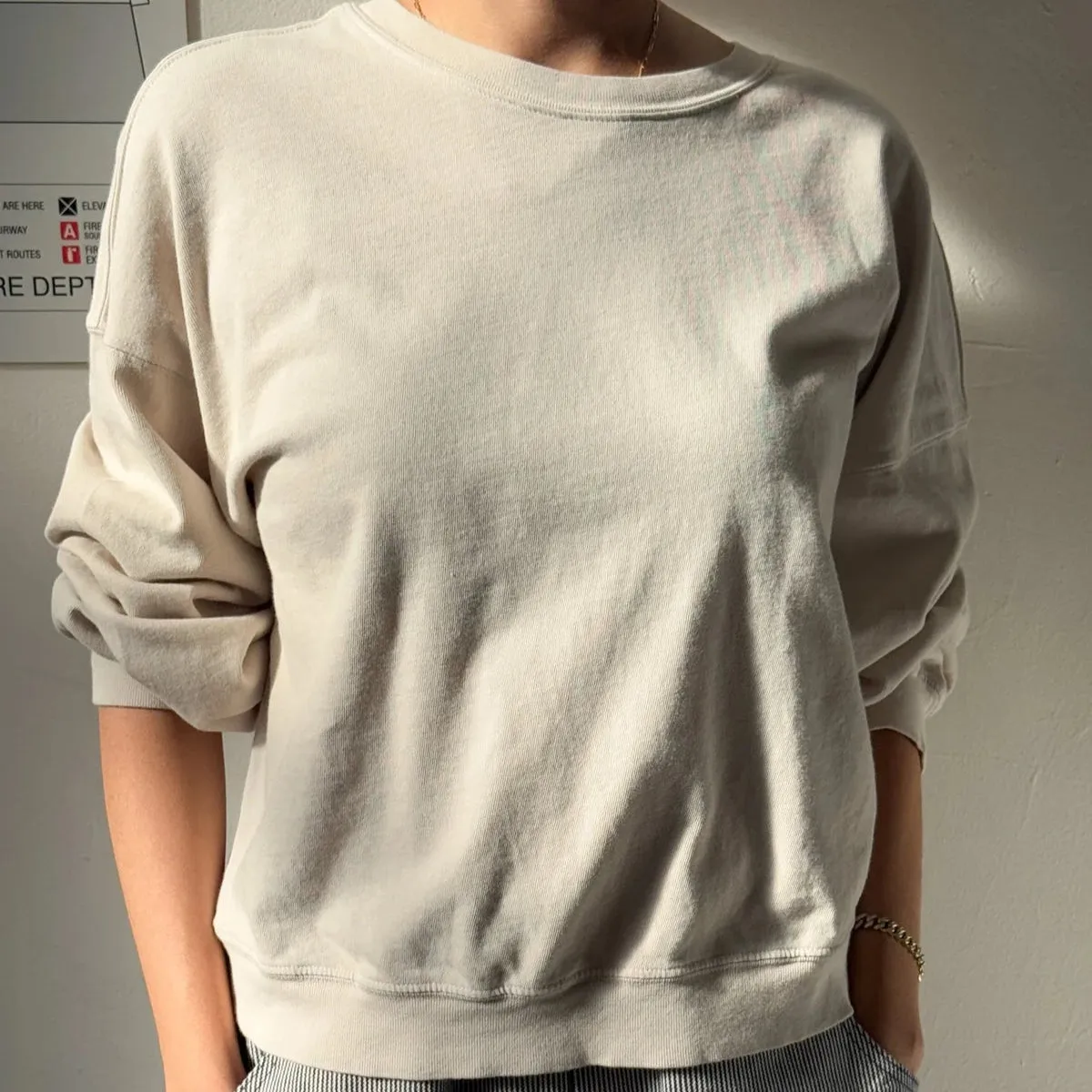 CALI JERSEY SWEATSHIRT - RICE
