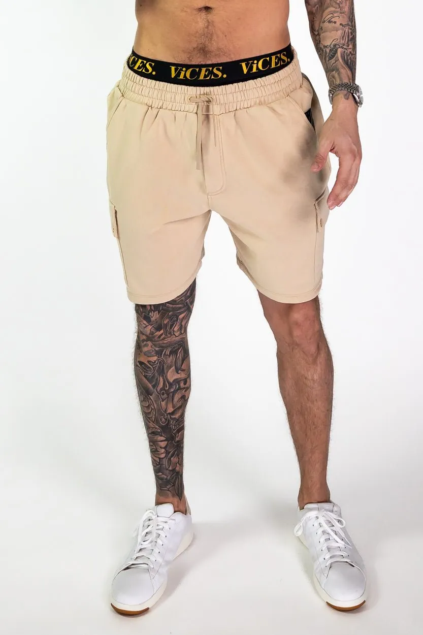 Cargo Shorts (Beige)