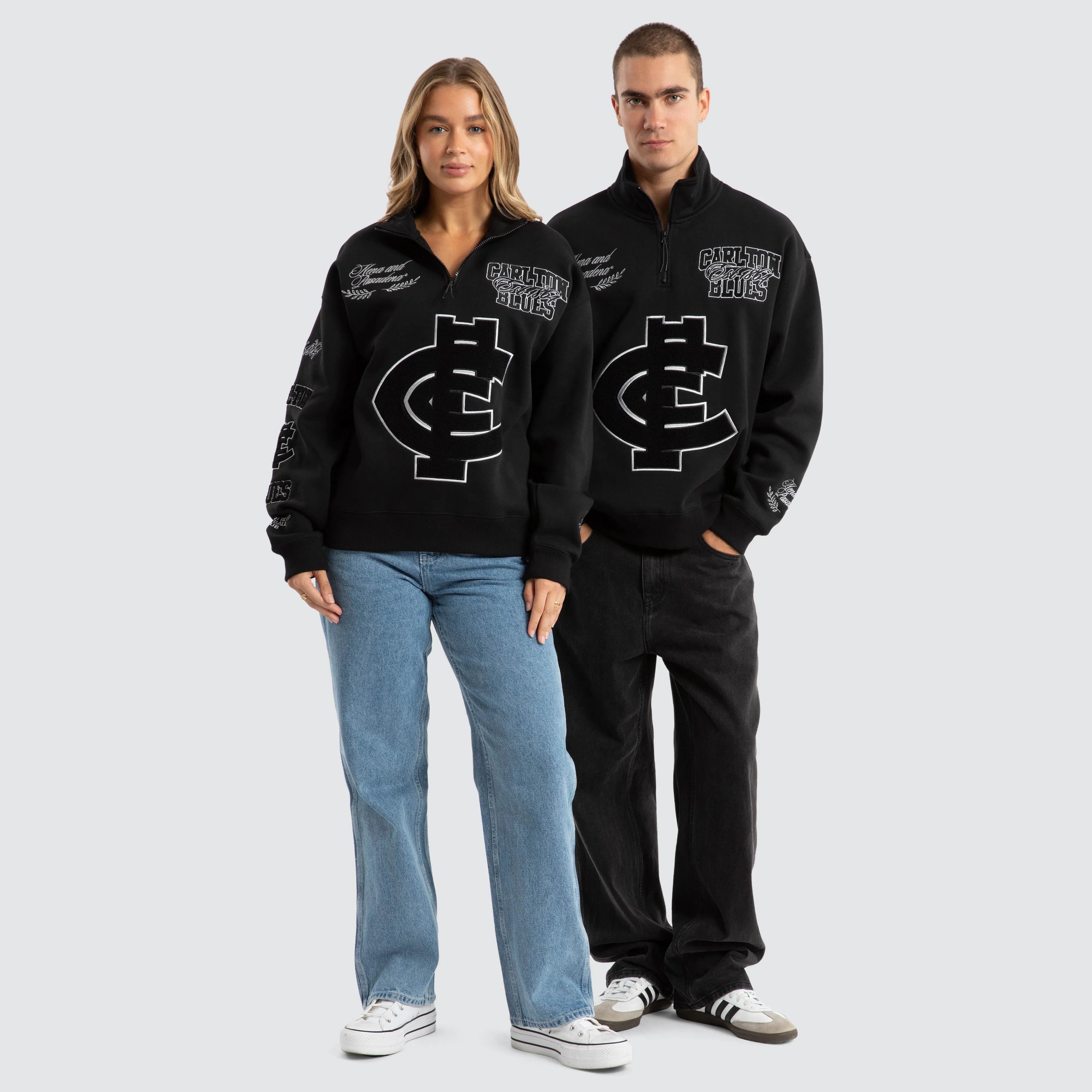 Carlton Blues AFL Mono Pullover Jet Black