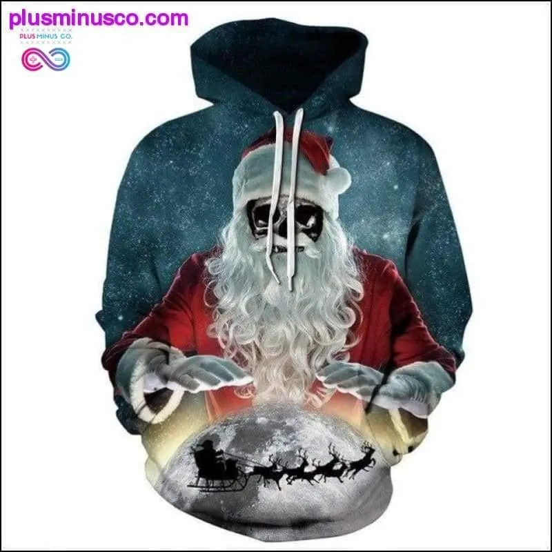 Christmas hoodies pirate casual loose long sleeve Men Woman