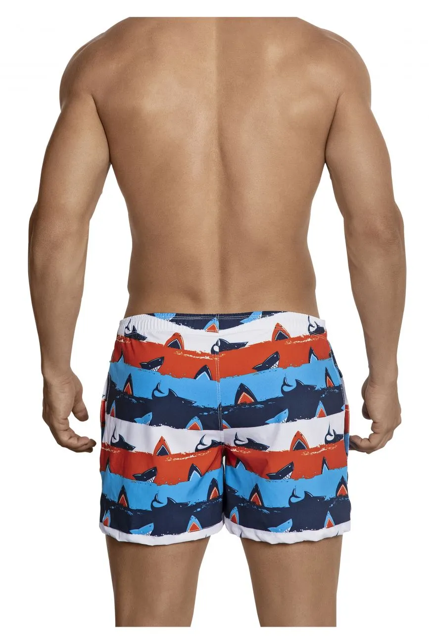 Clever 0698 Macrino Swim Trunks Red Multi