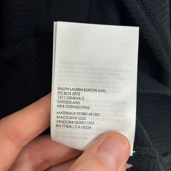 Club Monaco Summer Mesh Chandails Sweater in Black - Size M