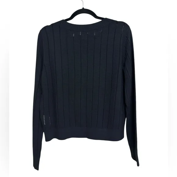 Club Monaco Summer Mesh Chandails Sweater in Black - Size M