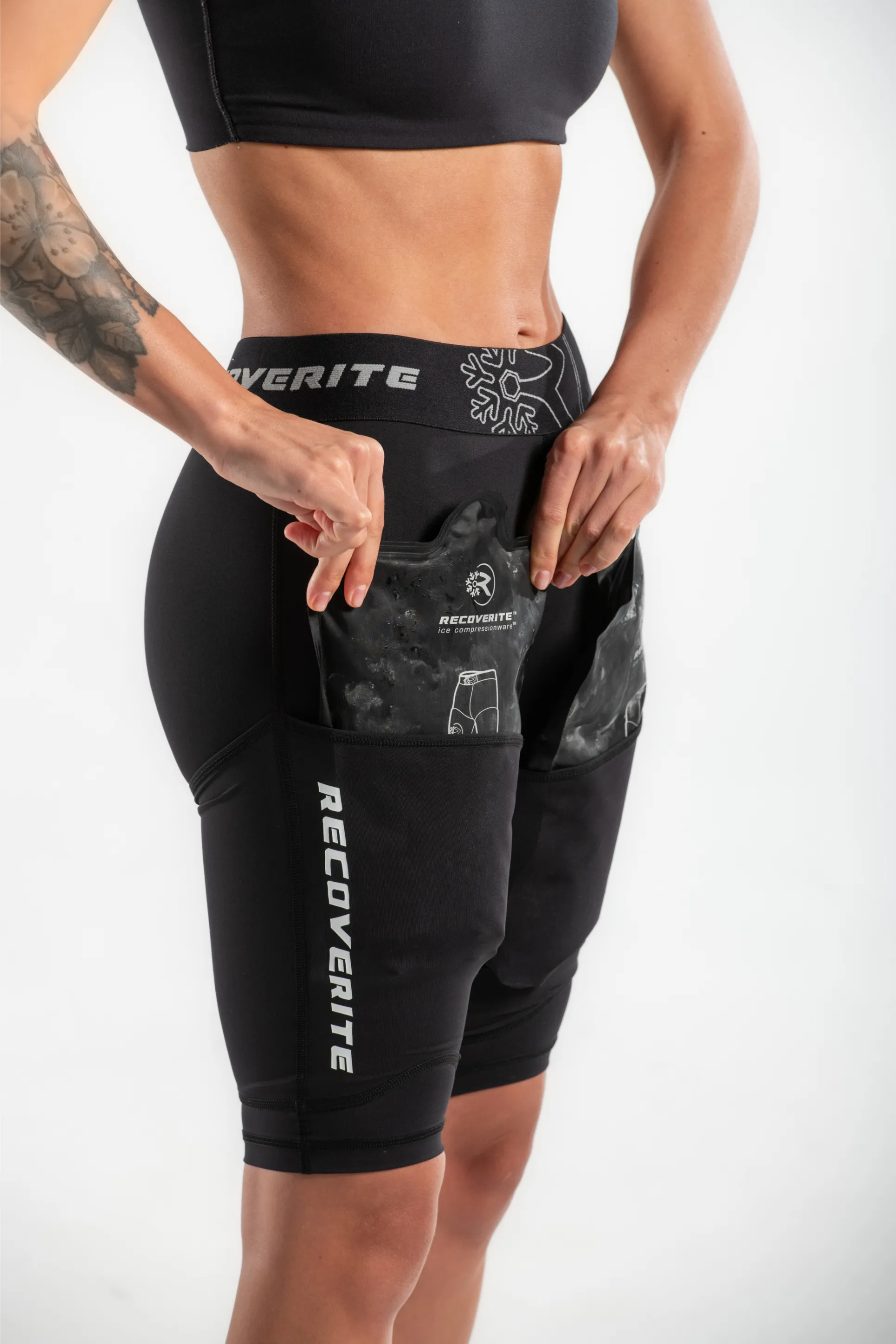 Compression Shorts with Ice/Heat Gel Packs