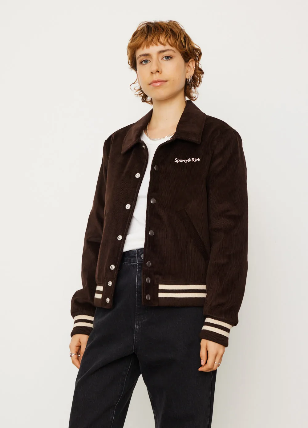 Corduroy Varsity Jacket