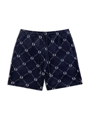 Cosimo Velour Short- Maritime Blue