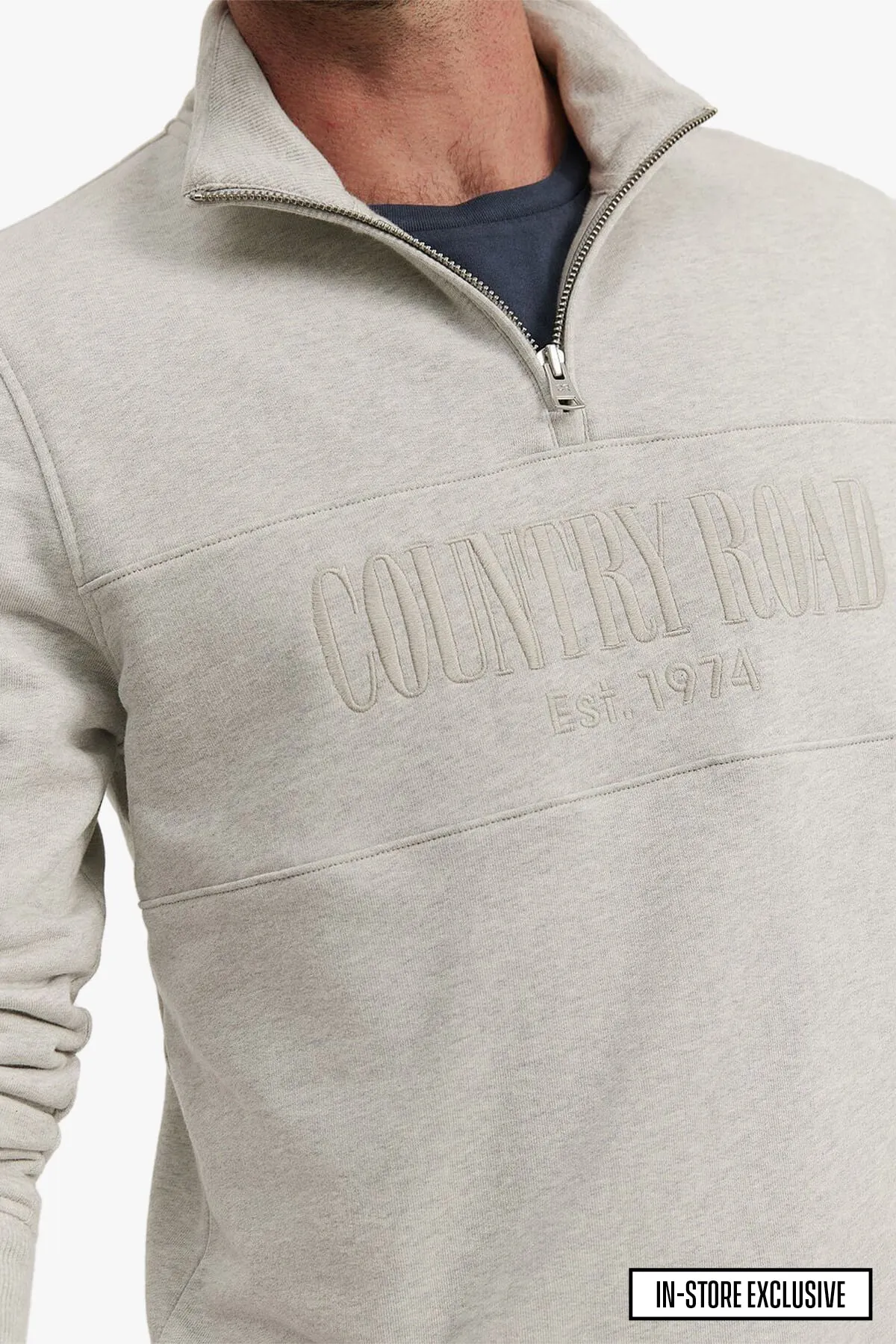 Country Road | Cotton 1/2 Zip Heritage Sweat