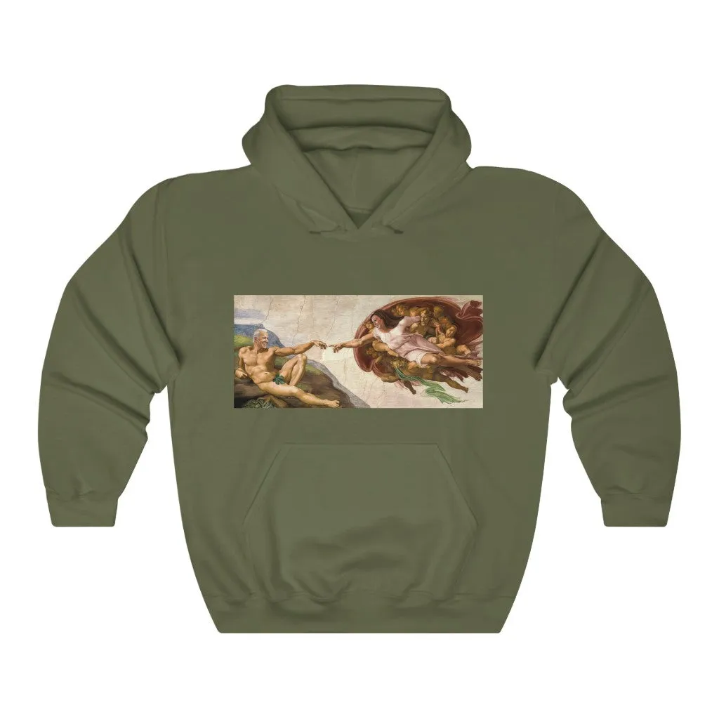 Creation of Biden and Harris Hooded Sweatshirt