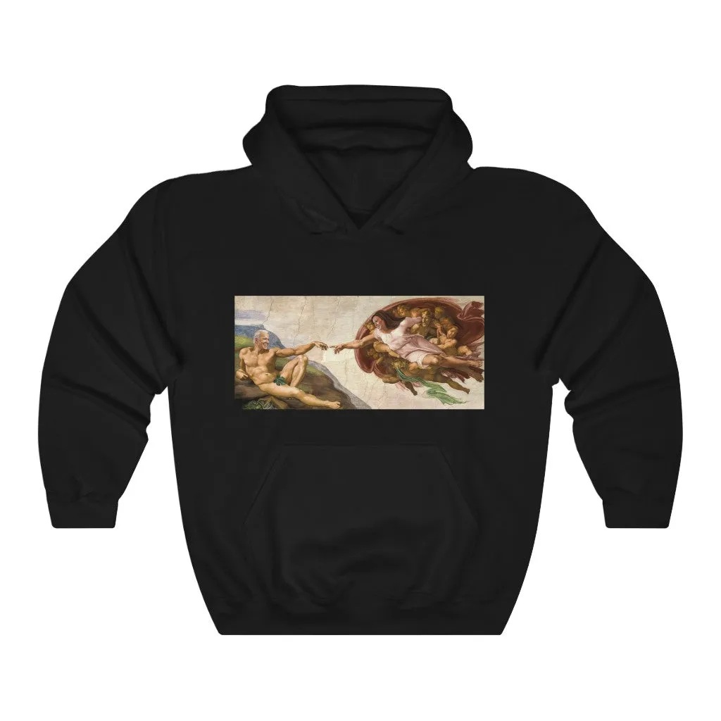 Creation of Biden and Harris Hooded Sweatshirt