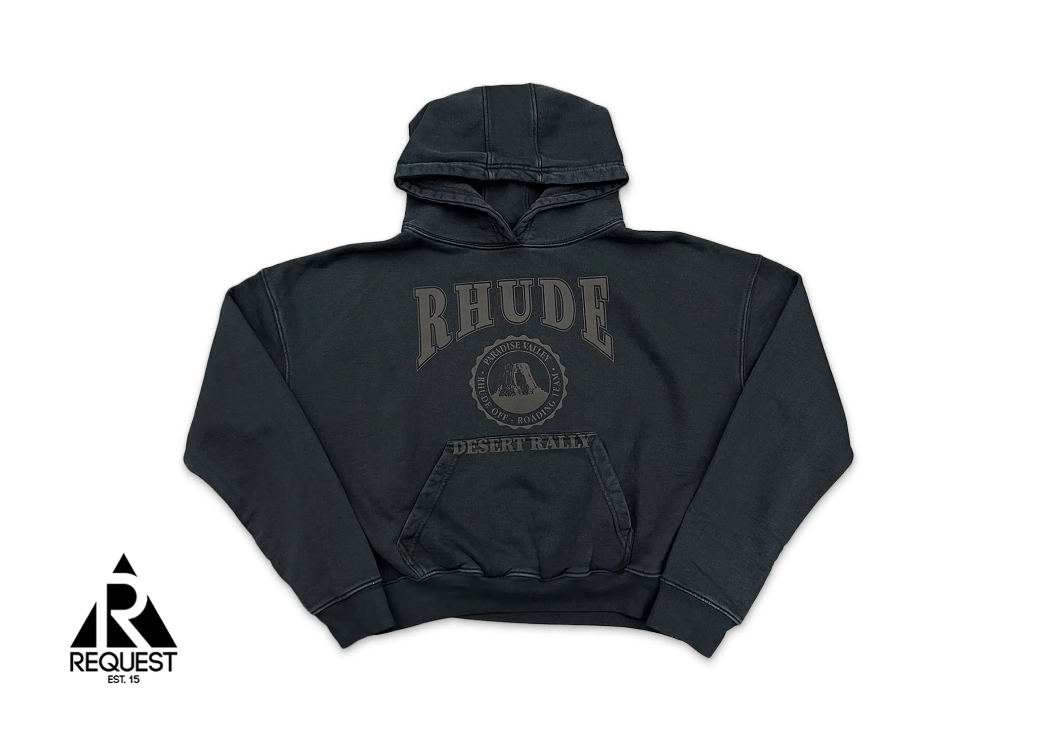 Cropped Desert Valley Hoodie “Black”