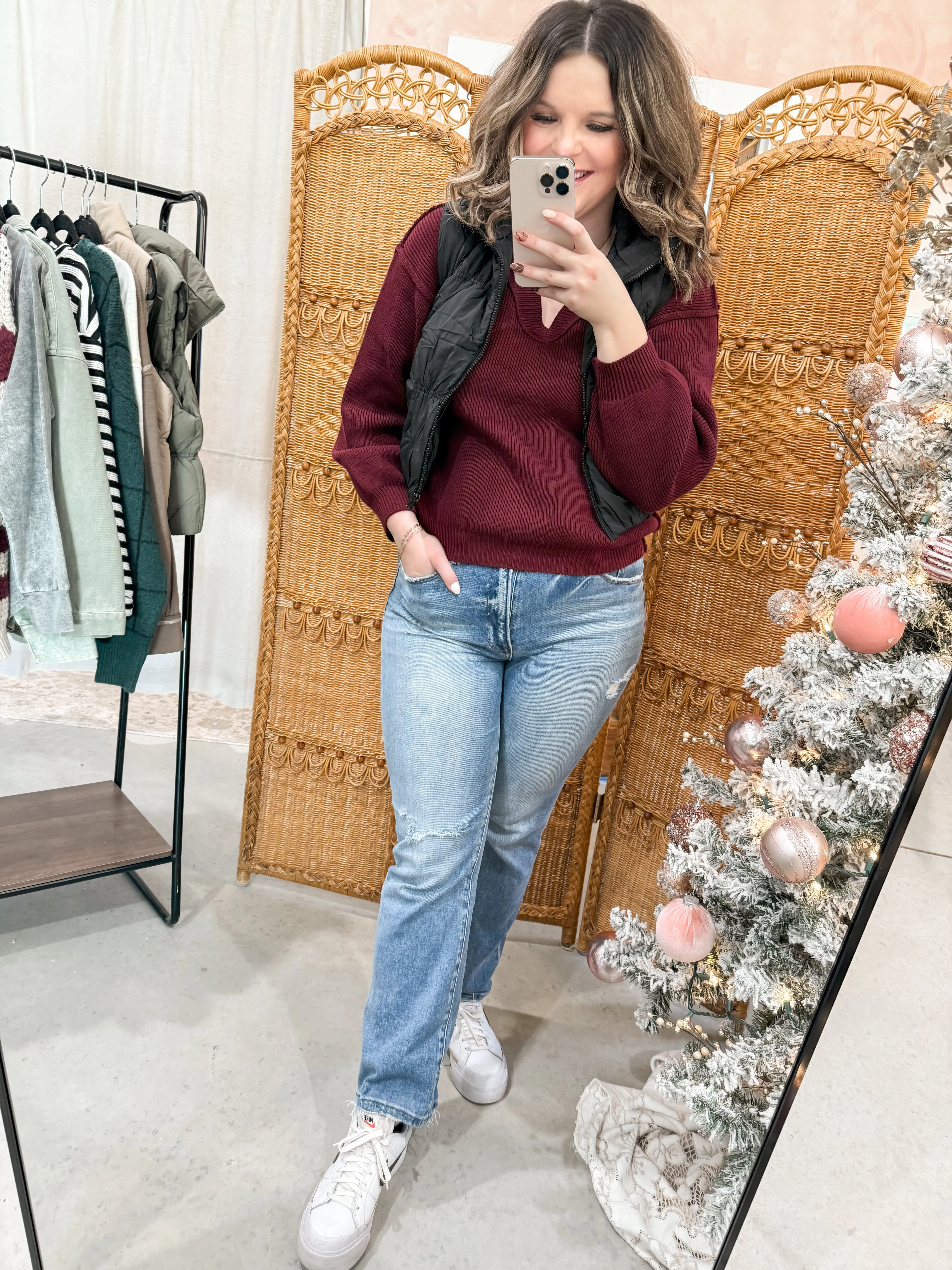 Cropped Puffer Vest