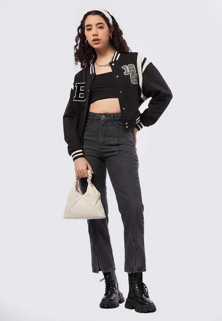 Cropped Varsity Jacket