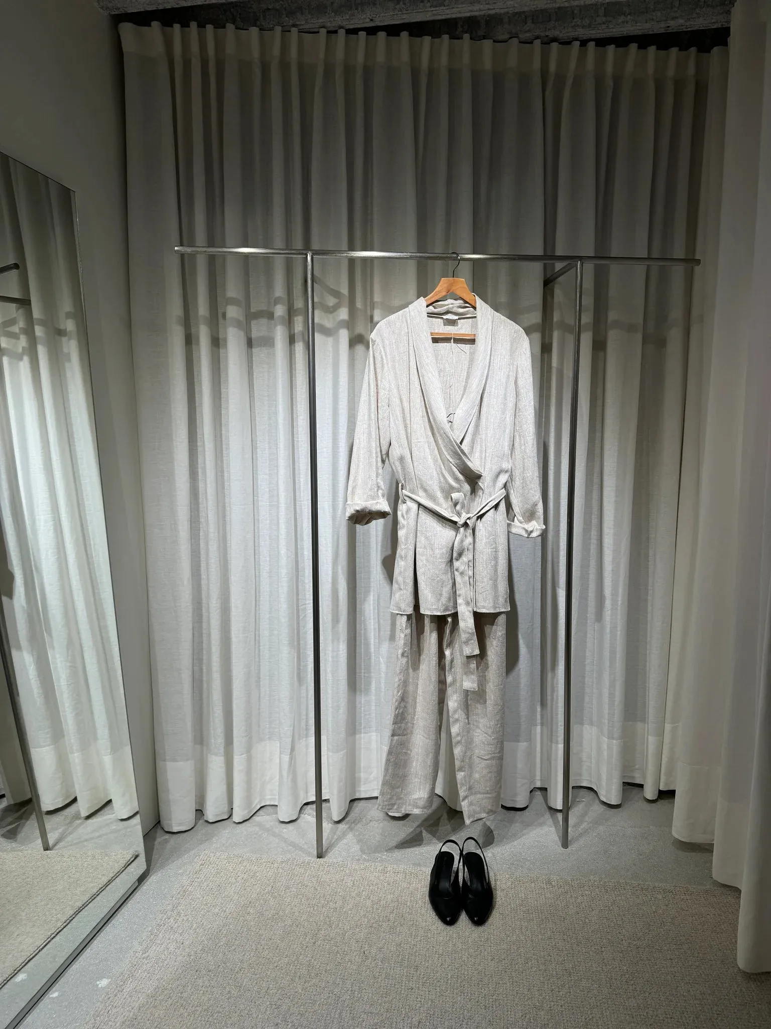 CROSSED RELAXED JACKET natural