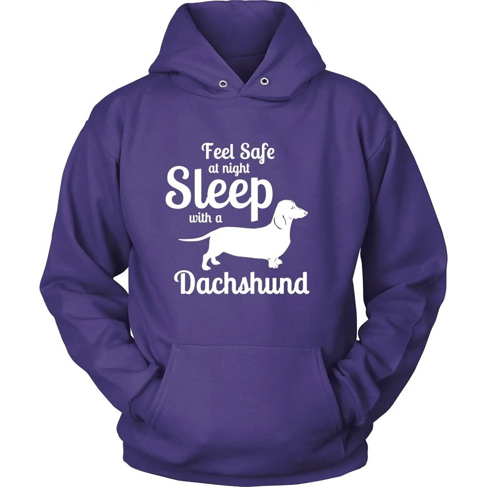 Dachshund Feel Safe at Night Sleep with Shirt