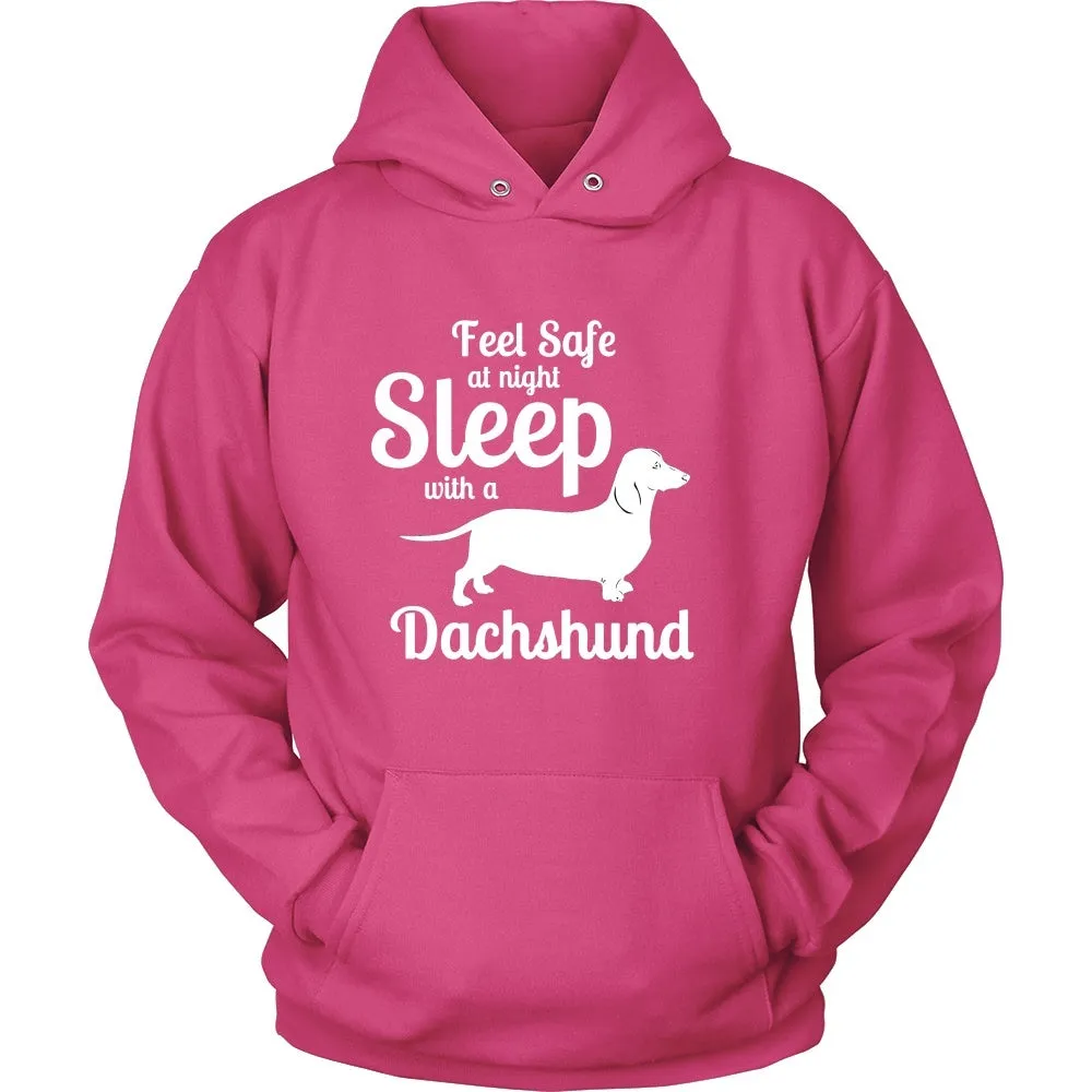 Dachshund Feel Safe at Night Sleep with Shirt