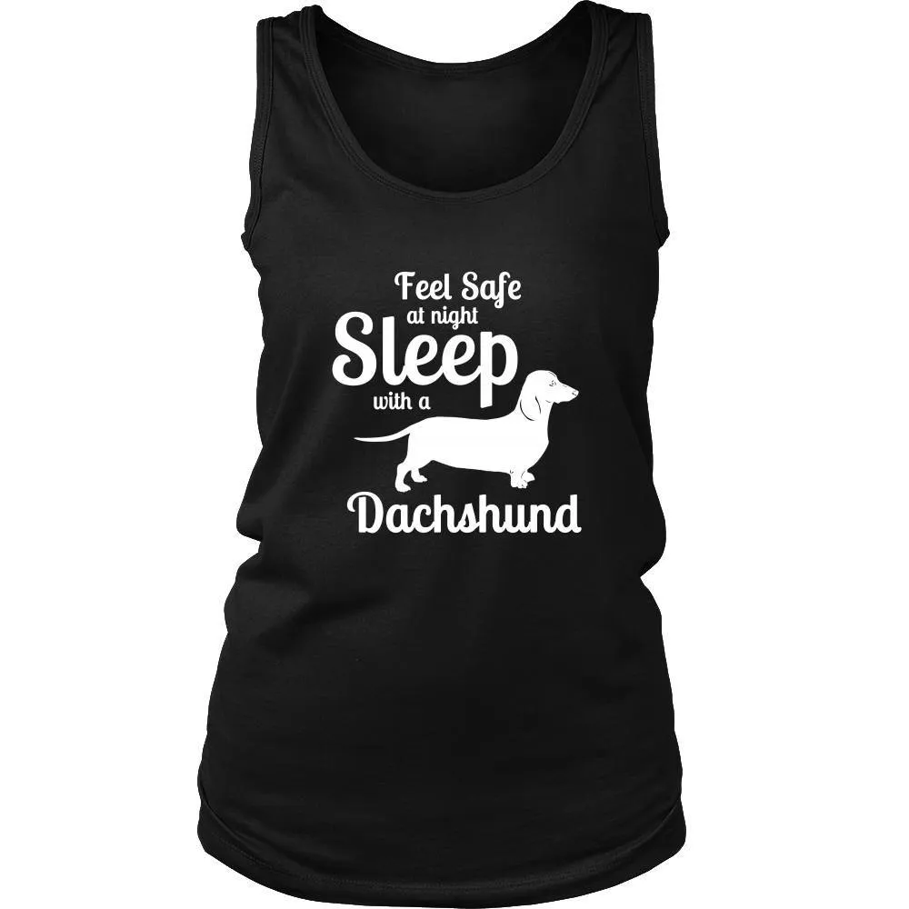 Dachshund Feel Safe at Night Sleep with Shirt