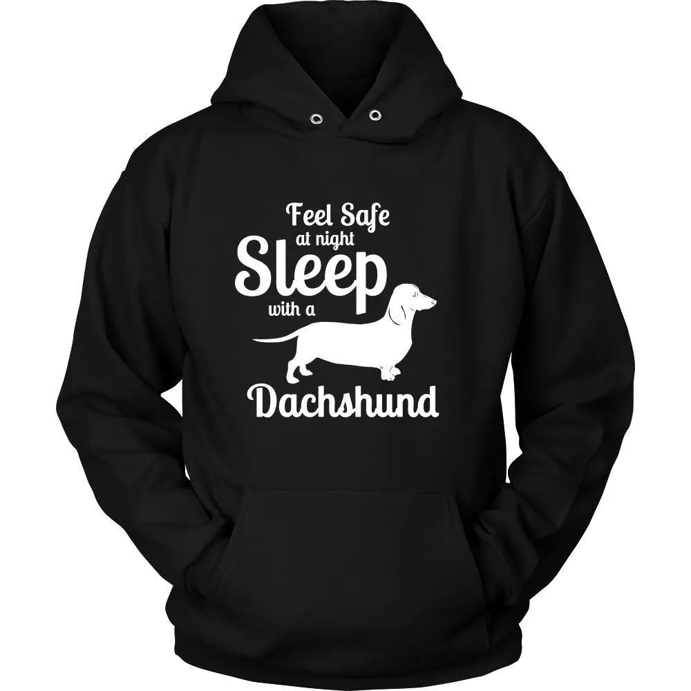 Dachshund Feel Safe at Night Sleep with Shirt