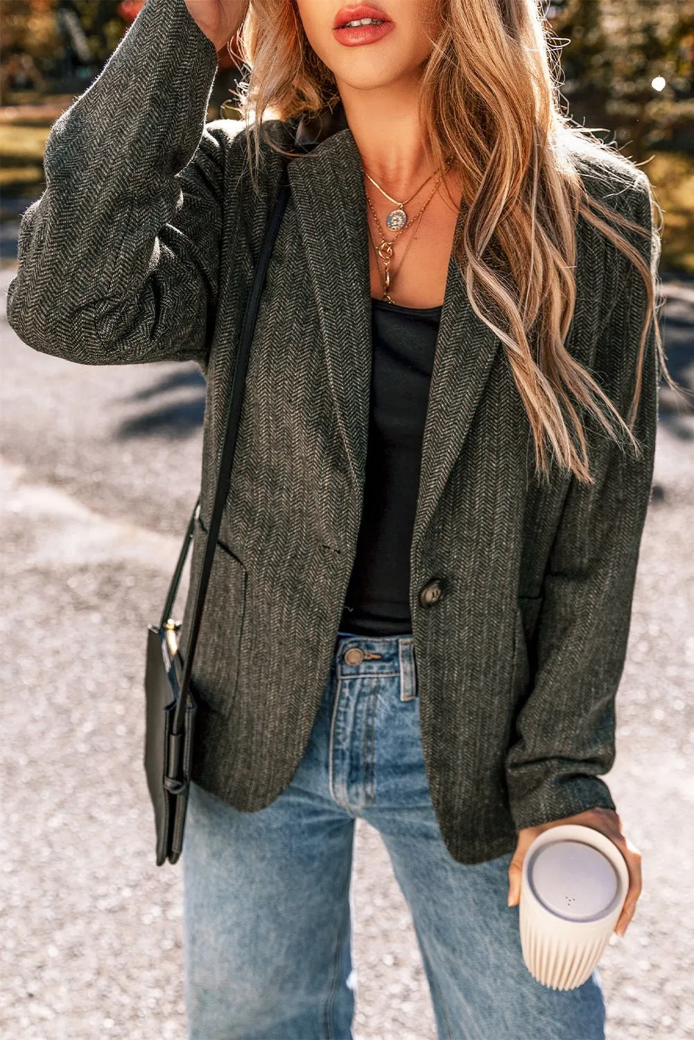 Desert Palm Twill Blazer: Timeless Elegance