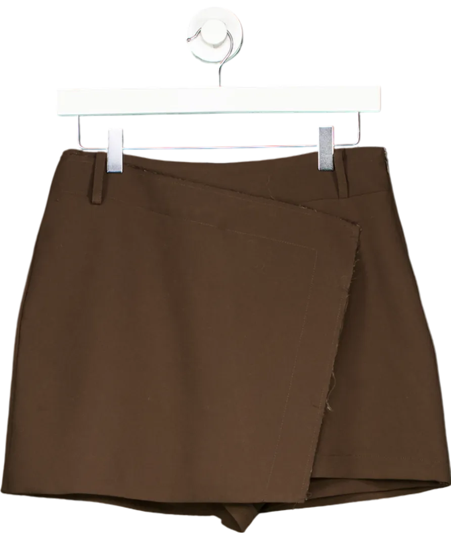 DISSH Brown Julie Bitter Chocolate Tailored Skort UK 10