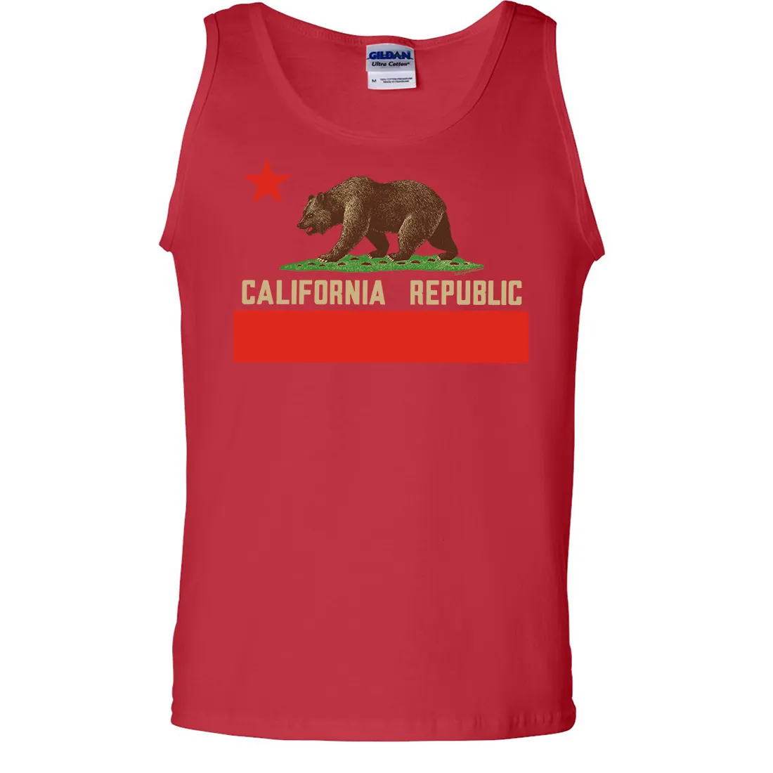 Don Pimentel California Republic Bear Flag Asst Colors Tank Top