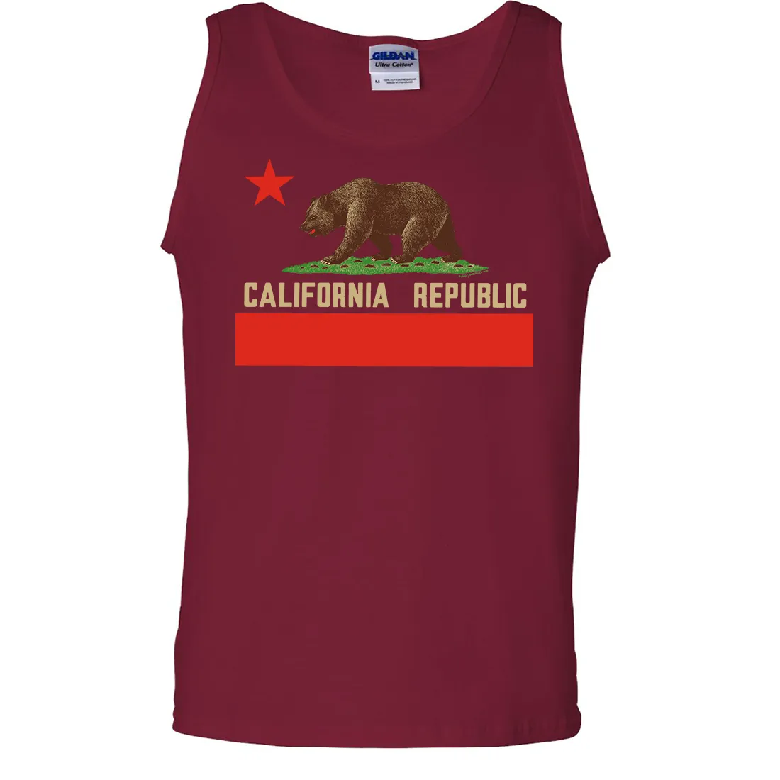Don Pimentel California Republic Bear Flag Asst Colors Tank Top