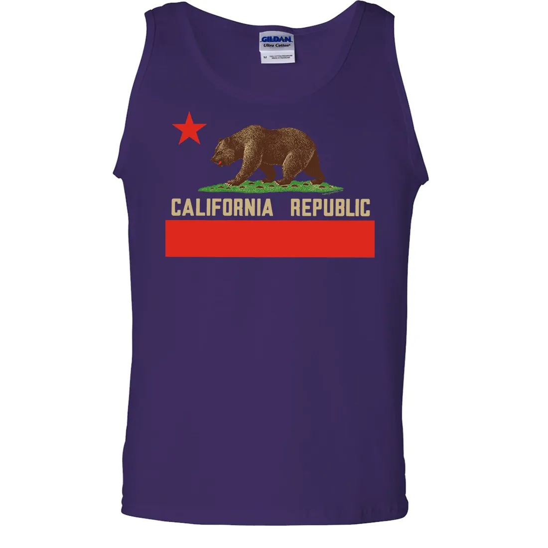 Don Pimentel California Republic Bear Flag Asst Colors Tank Top