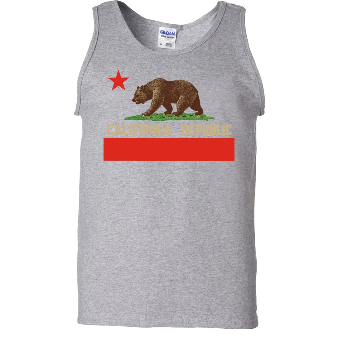 Don Pimentel California Republic Bear Flag Asst Colors Tank Top