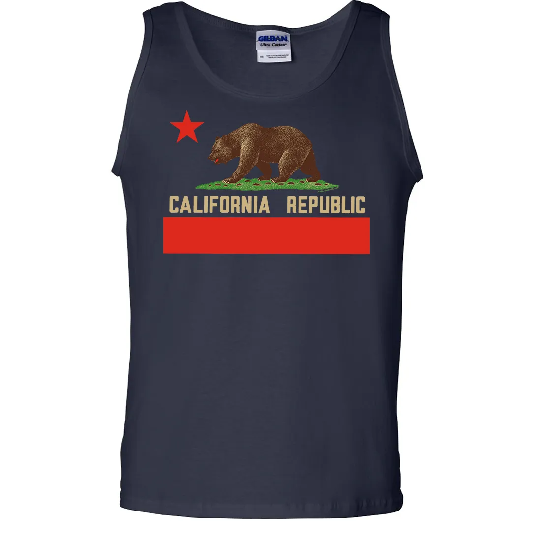 Don Pimentel California Republic Bear Flag Asst Colors Tank Top