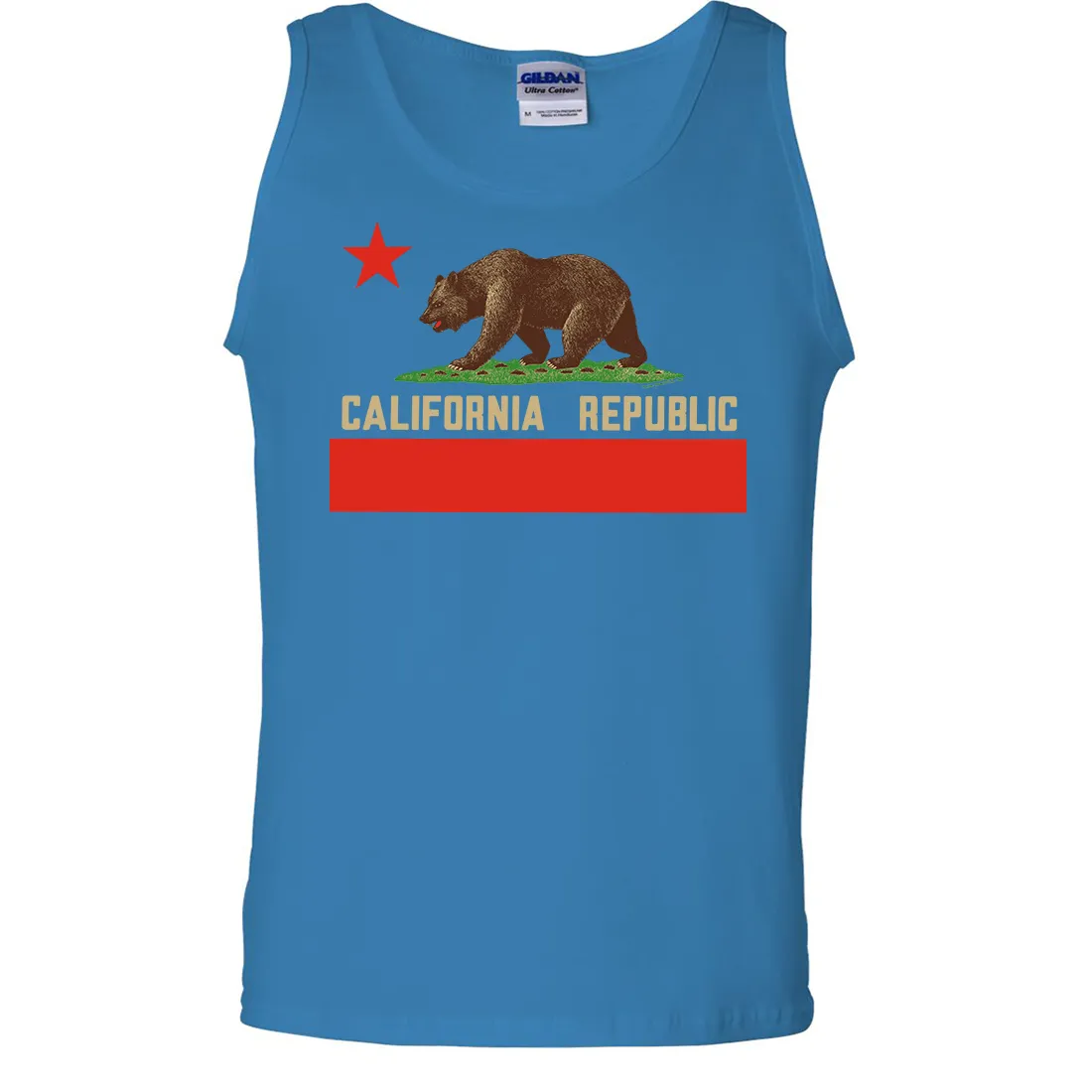 Don Pimentel California Republic Bear Flag Asst Colors Tank Top