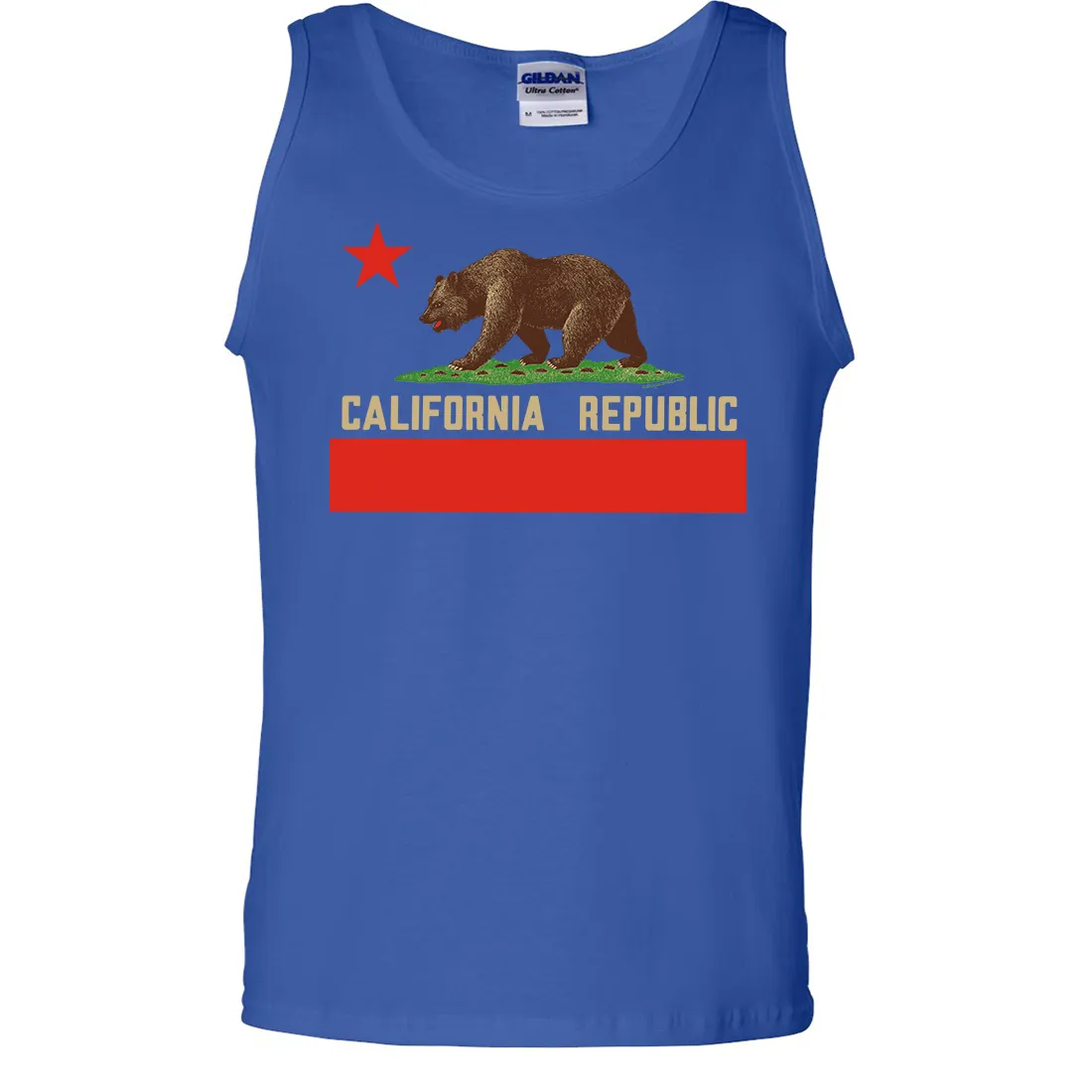 Don Pimentel California Republic Bear Flag Asst Colors Tank Top