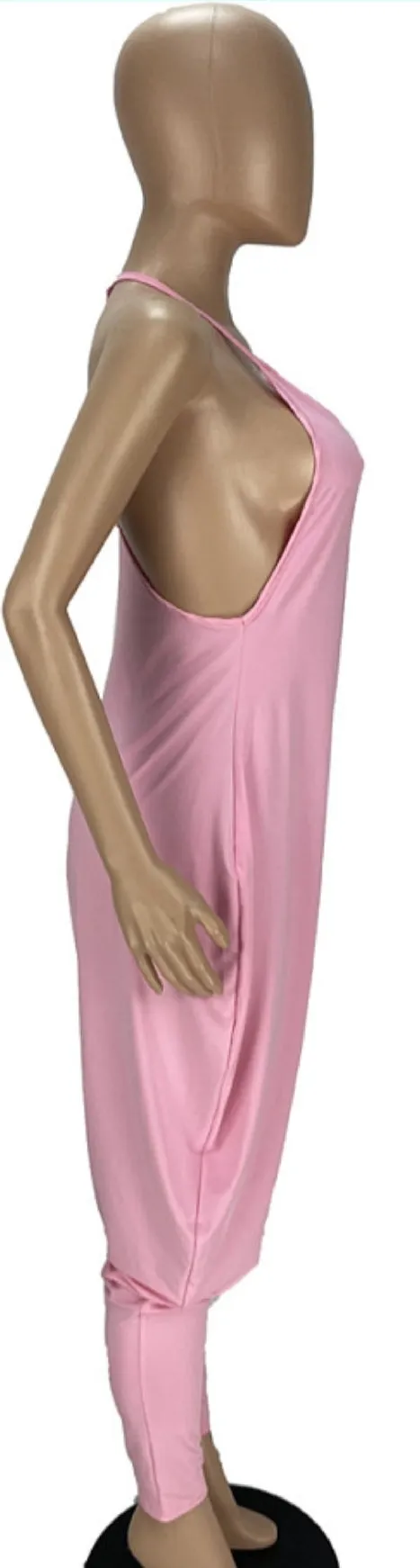 Draped Halter Jumpsuit