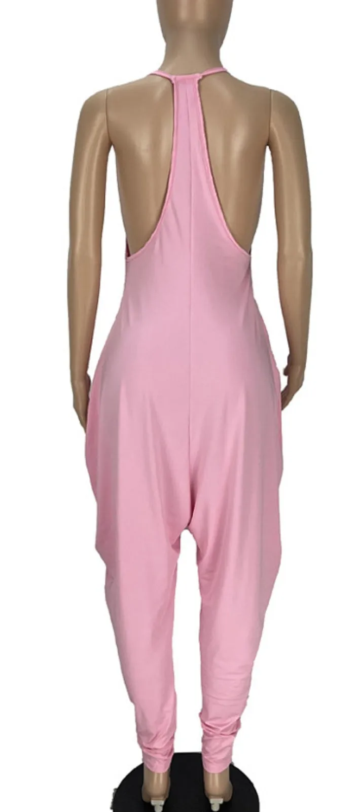 Draped Halter Jumpsuit