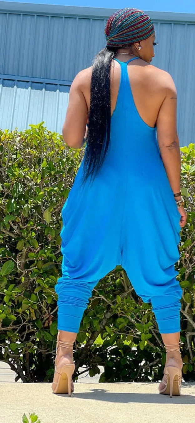 Draped Halter Jumpsuit