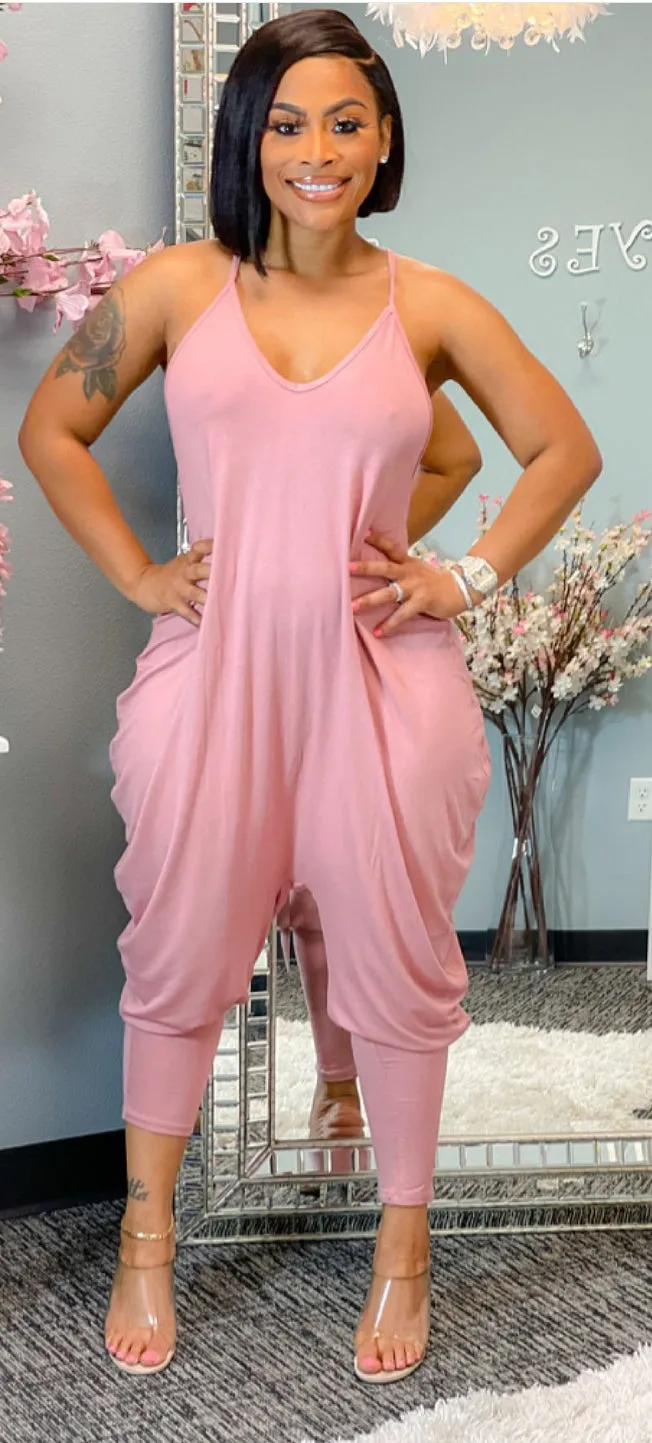 Draped Halter Jumpsuit