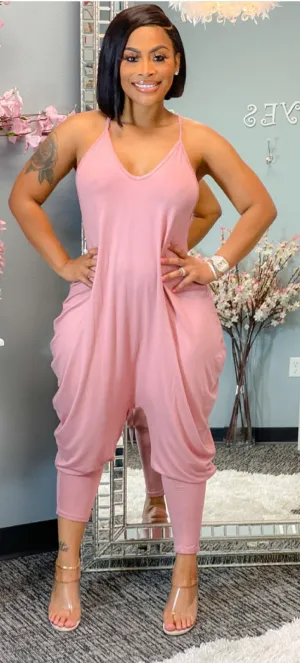 Draped Halter Jumpsuit