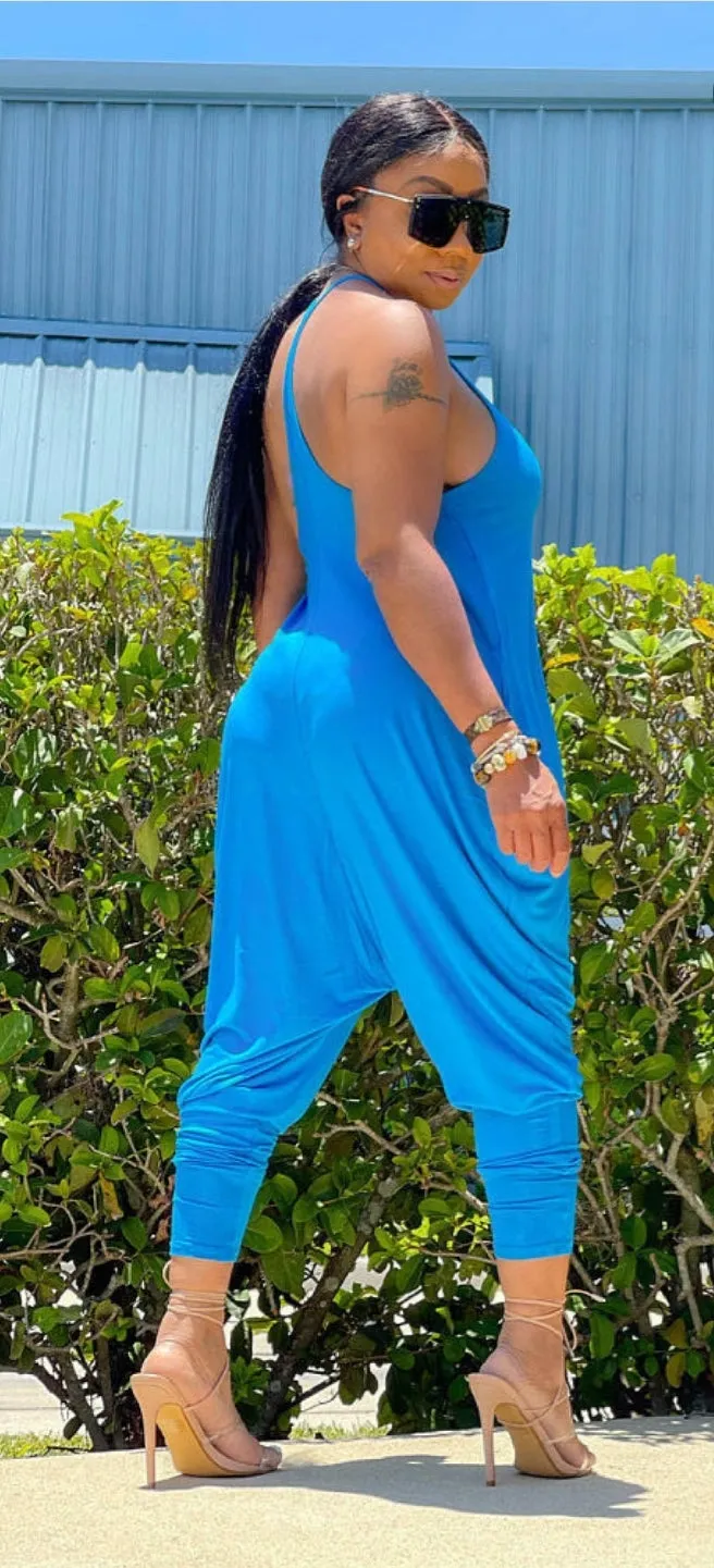 Draped Halter Jumpsuit