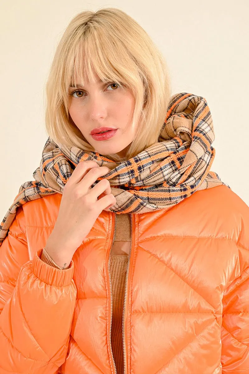 Dream-sicle Puffer Cropped Jacket