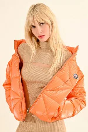 Dream-sicle Puffer Cropped Jacket