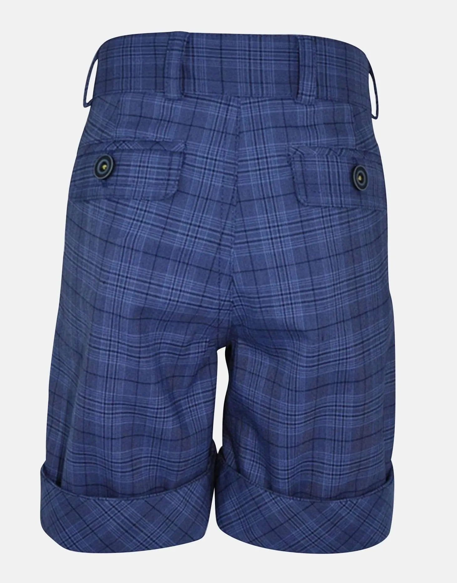 Edward: Blue check shorts