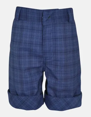 Edward: Blue check shorts
