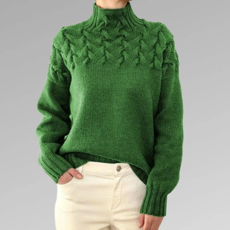 Eleganter Rollkragenpullover in Box-Form für wohlige Wärme