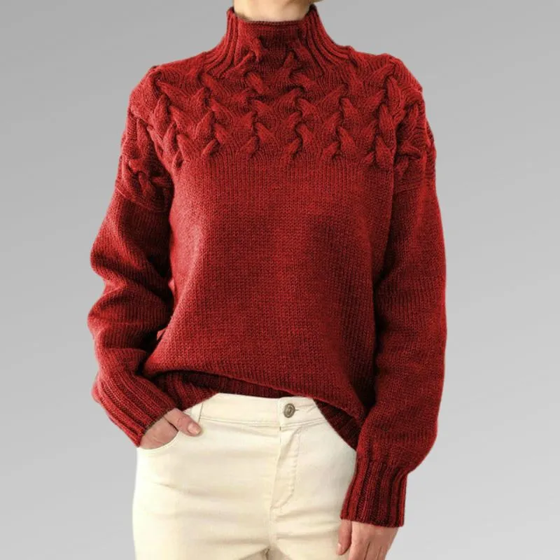 Eleganter Rollkragenpullover in Box-Form für wohlige Wärme