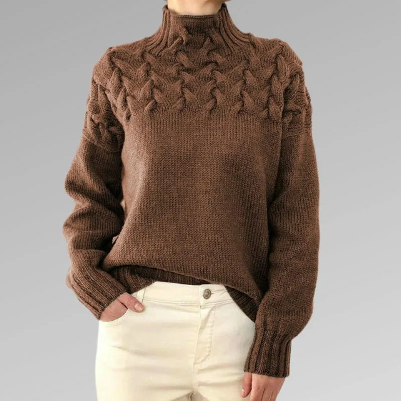 Eleganter Rollkragenpullover in Box-Form für wohlige Wärme