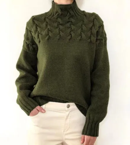 Eleganter Rollkragenpullover in Box-Form für wohlige Wärme