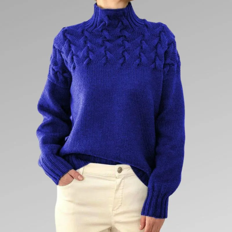 Eleganter Rollkragenpullover in Box-Form für wohlige Wärme