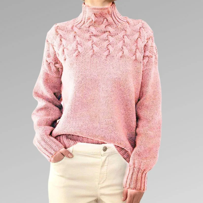 Eleganter Rollkragenpullover in Box-Form für wohlige Wärme