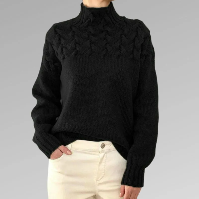 Eleganter Rollkragenpullover in Box-Form für wohlige Wärme