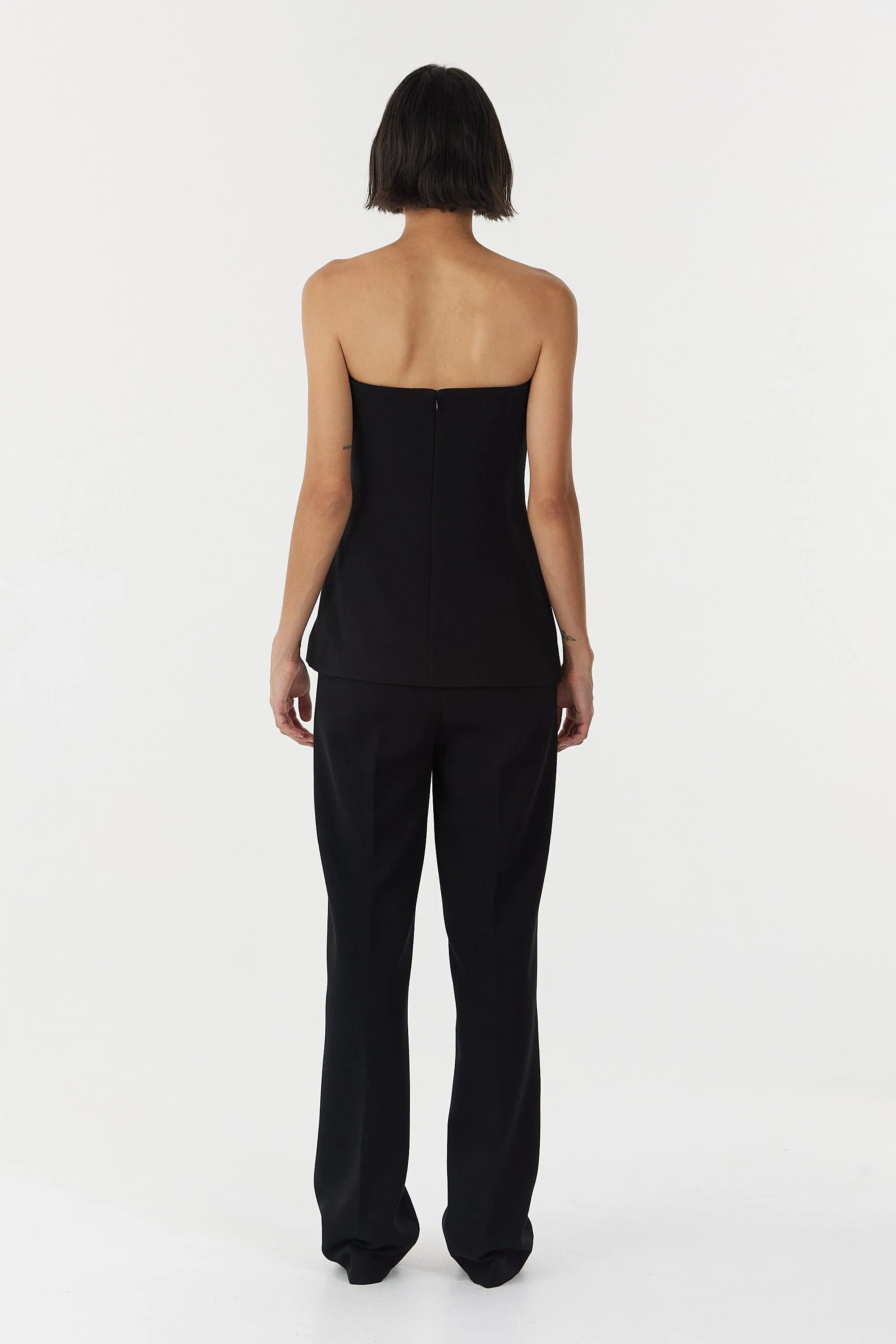ENIGMA STRAPLESS BODICE | BLACK