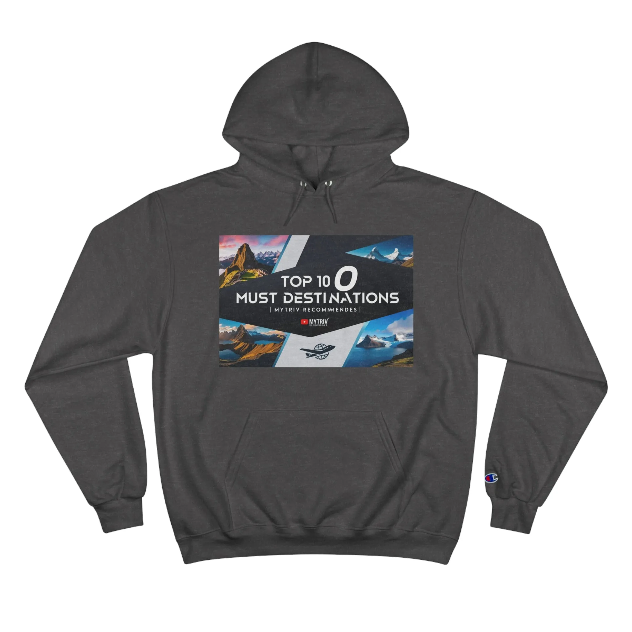 Explore the World Champion Hoodie - Travel Inspired Design